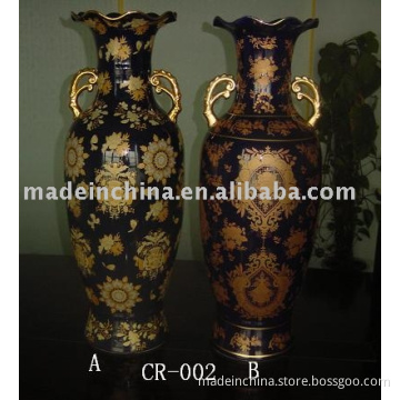 blue &amp;black porcelain vase